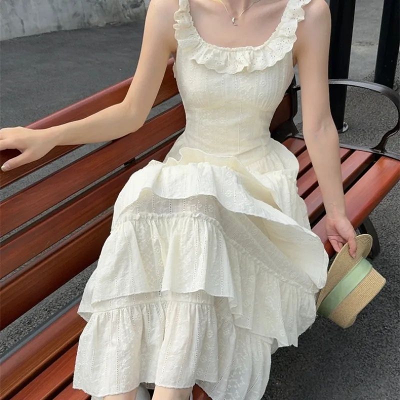 Aghr Slip Dress Women's Apricot-2