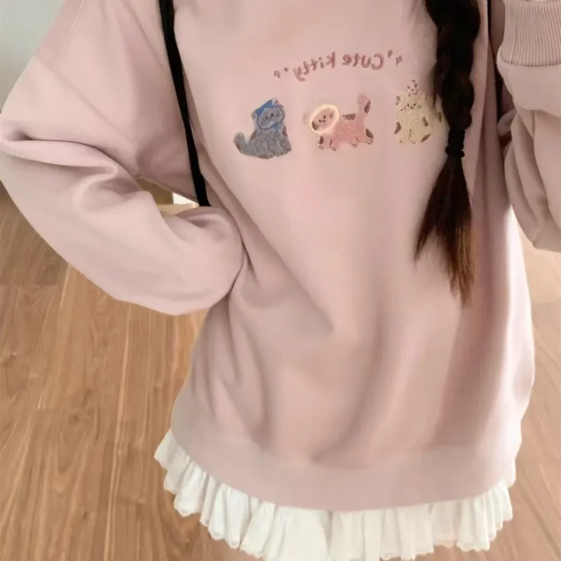 Aghr Sweatshirts Women's Pink-2