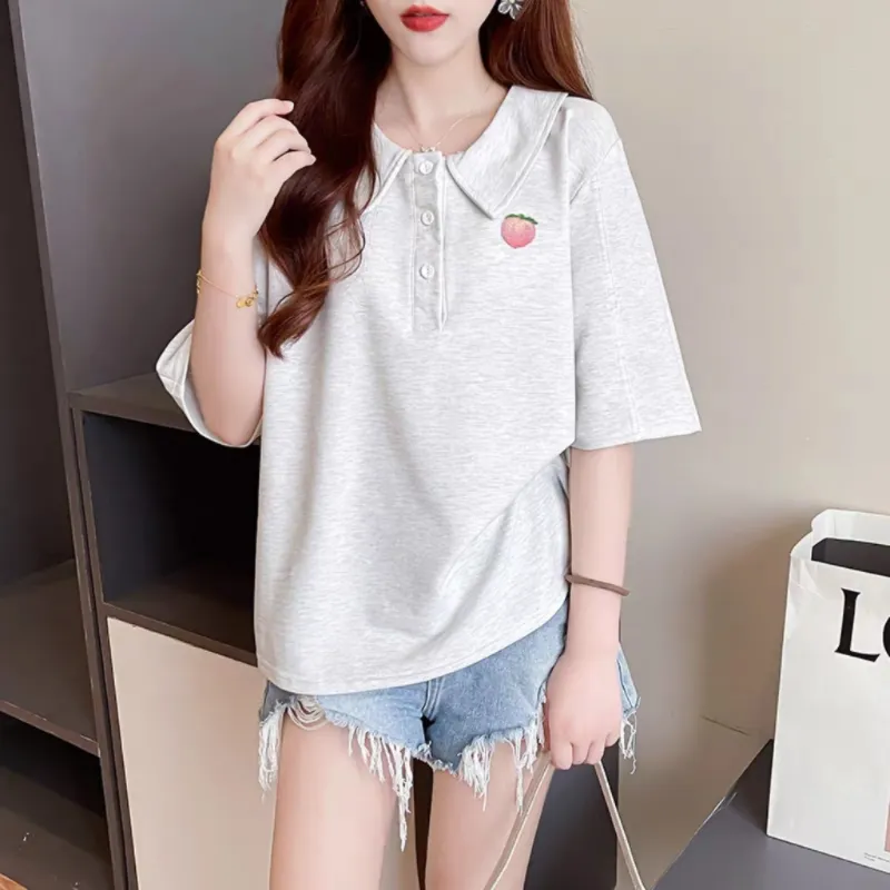 Aghr T Shirts Women's White Gray-2
