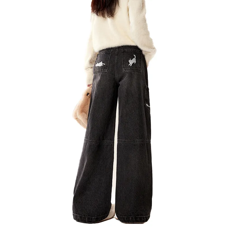 ZIRANSE Jeans Women's Black-3