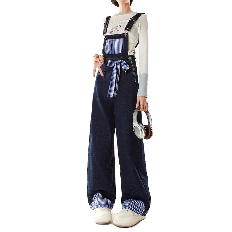 ZIRANSE Overalls Women's Blue-3