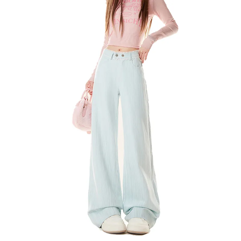 ZIRANSE Casual Pants Women's Blue-3