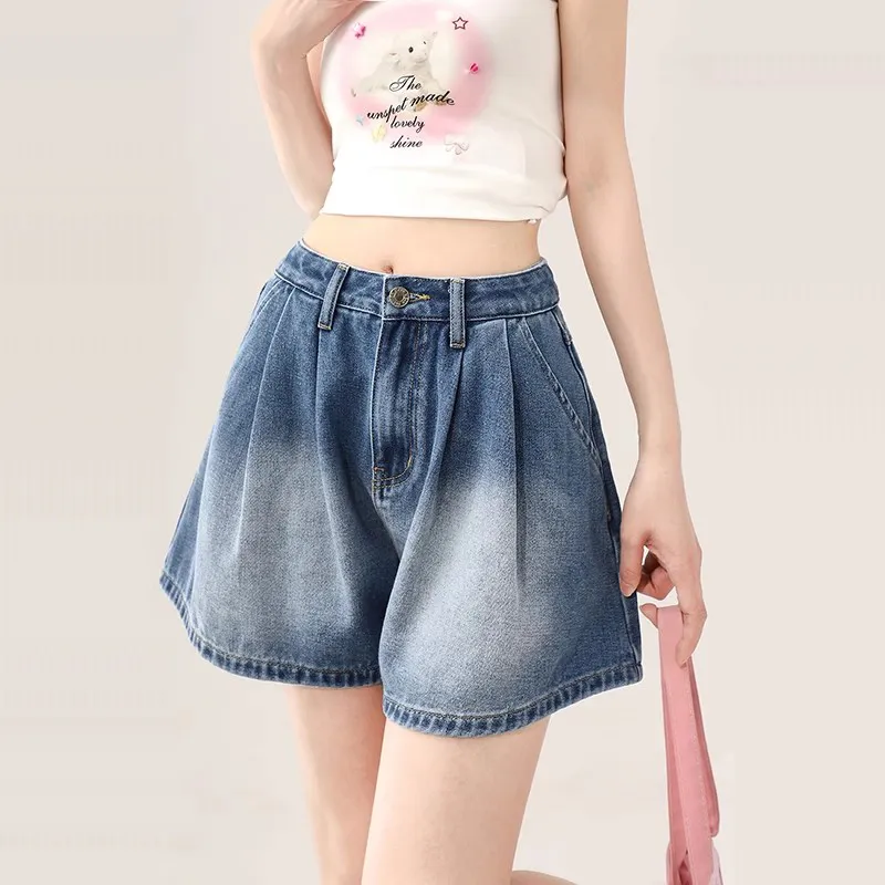 ZIRANSE Denim Shorts Women's Blue-4