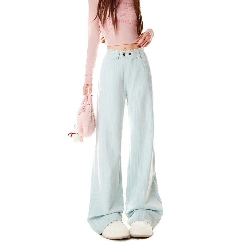 ZIRANSE Casual Pants Women's Blue-2