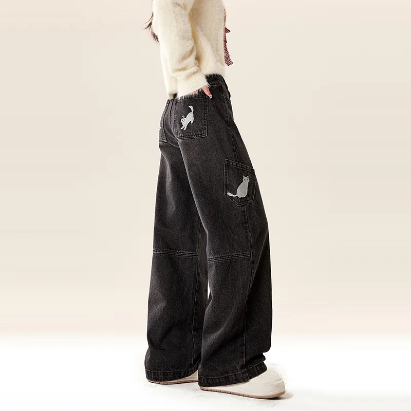 ZIRANSE Jeans Women's Black-4