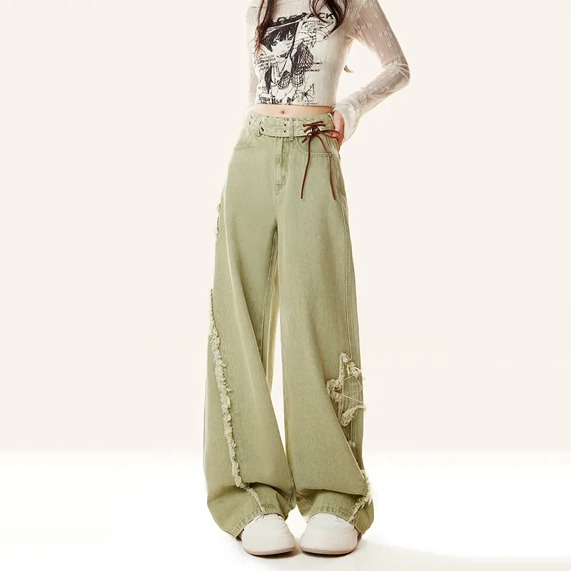 ZIRANSE Jeans Women's Green-6