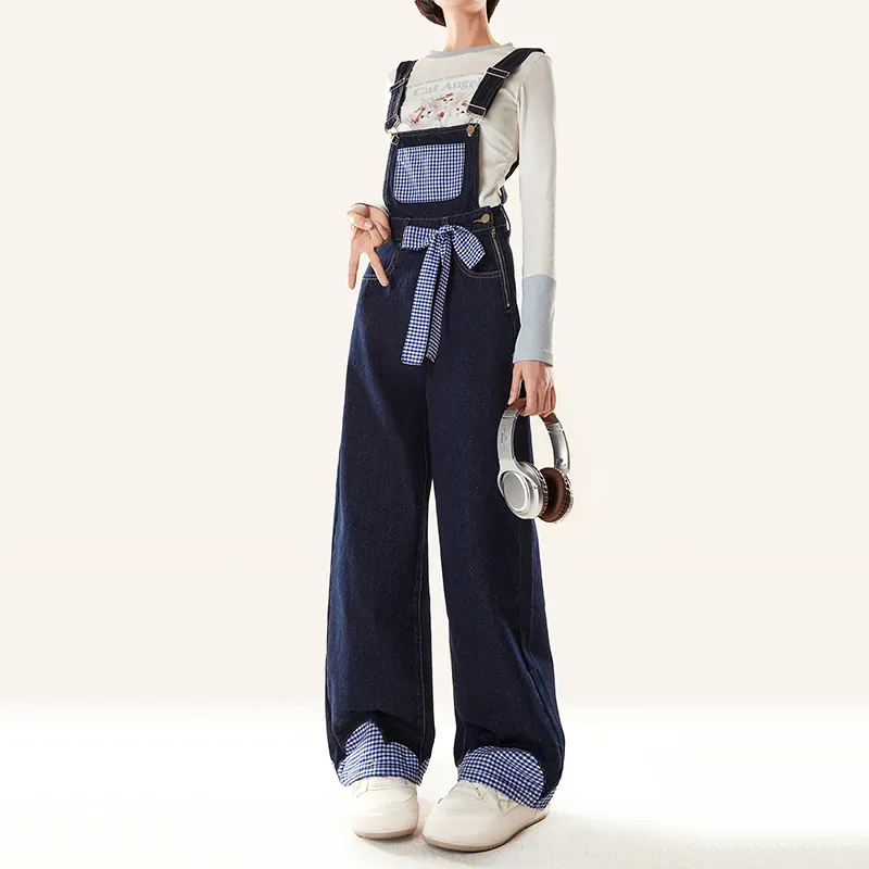 ZIRANSE Overalls Women's Blue-4