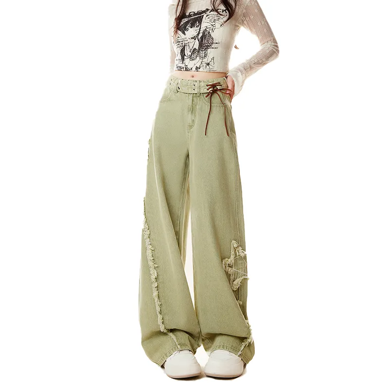 ZIRANSE Jeans Women's Green-2