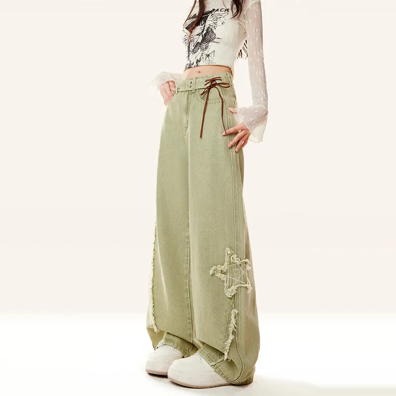 ZIRANSE Jeans Women's Green-4