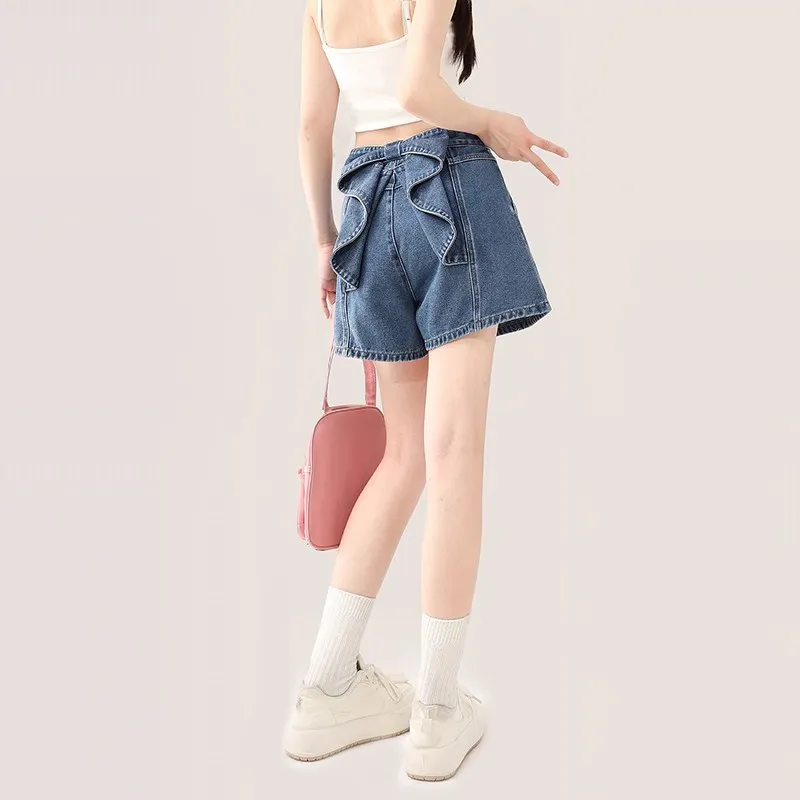 ZIRANSE Denim Shorts Women's Blue-3
