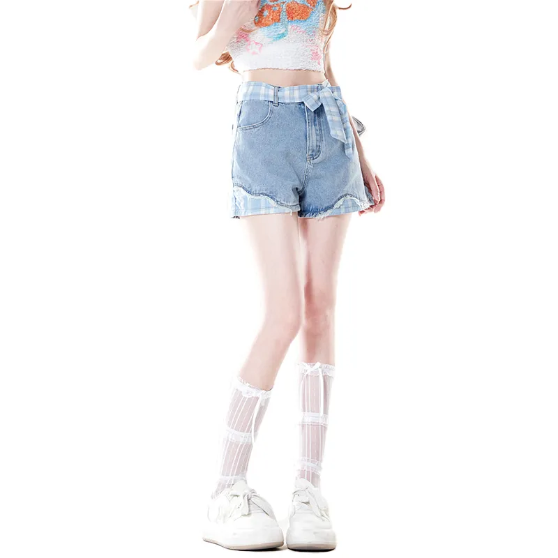 ZIRANSE Denim Shorts Women's Blue-5