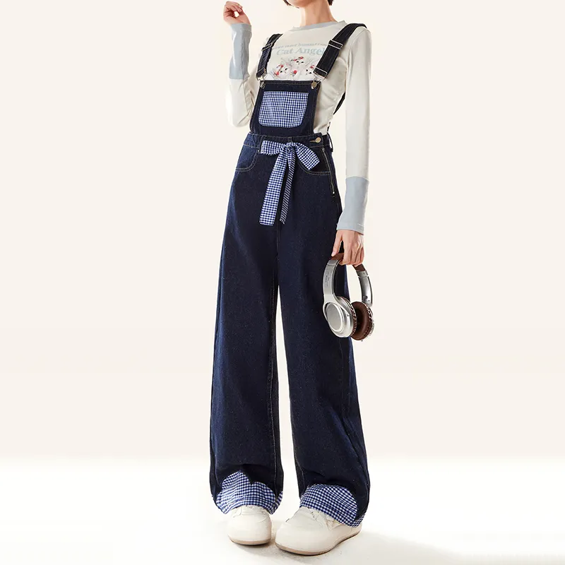 ZIRANSE Overalls Women's Blue-6