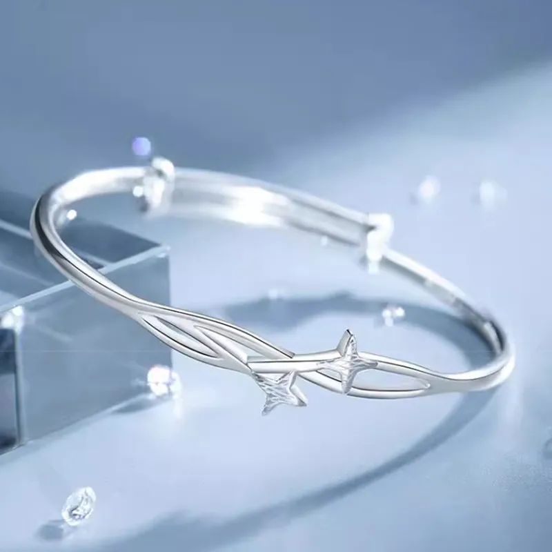 Bear Silversmith 999 Fine Silver Sterling Silver Bangle Women's-3