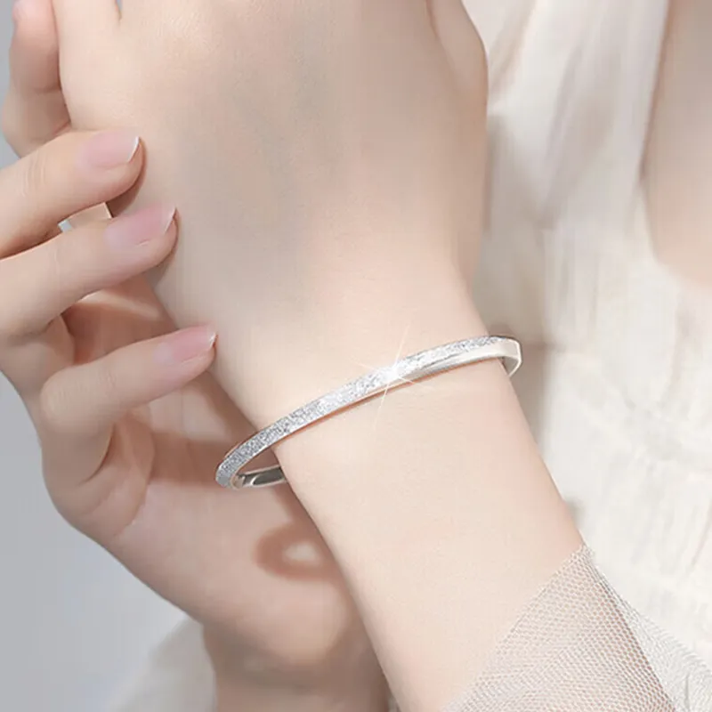 Bear Silversmith 999 Fine Silver Sterling Silver Bangle Women's-4