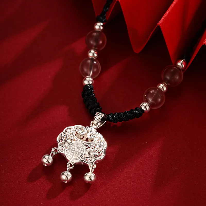 Bear Silversmith Chalcedony Sterling Silver Necklace Women's-2