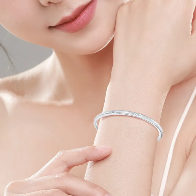 Bear Silversmith 999 Fine Silver Sterling Silver Bangle Women's-4
