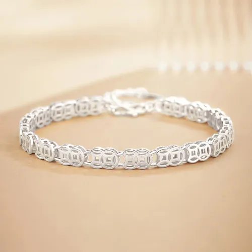 Bear Silversmith 999 Fine Silver Sterling Silver Bracelet Women's