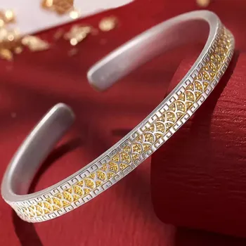 Bear Silversmith 999 Fine Silver Sterling Silver Bangle Unisex