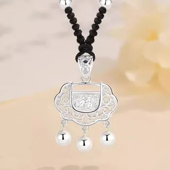 Bear Silversmith 999 Fine Silver Sterling Silver Necklace Women's