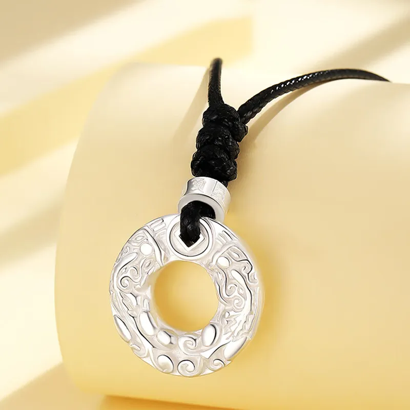 Bear Silversmith 999 Fine Silver Sterling Silver Necklace Unisex-1