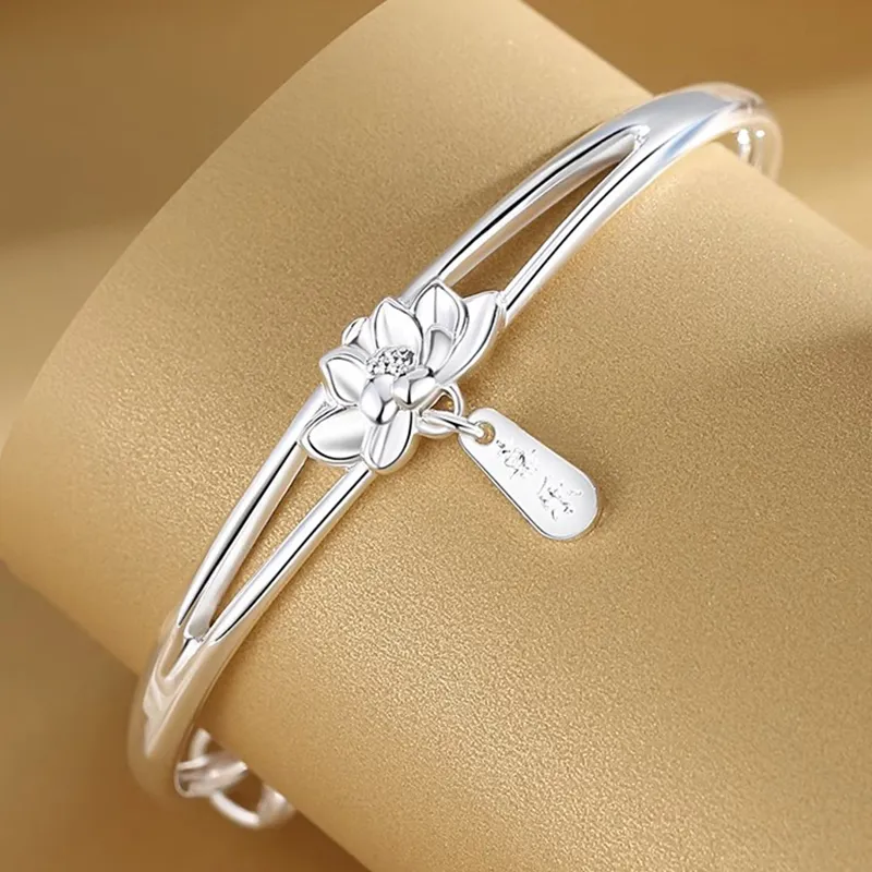 Bear Silversmith 999 Fine Silver Sterling Silver Bangle Women's-1