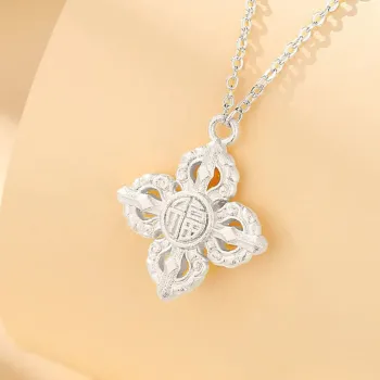 Bear Silversmith 999 Fine Silver Sterling Silver Necklace Women's