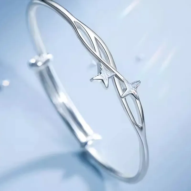 Bear Silversmith 999 Fine Silver Sterling Silver Bangle Women's-2