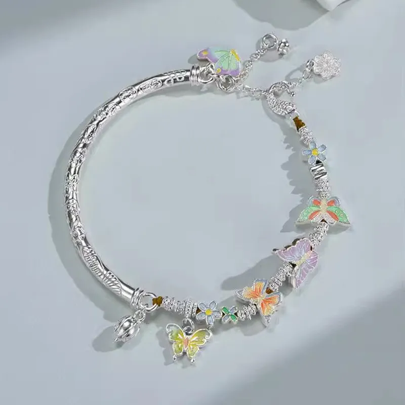 Bear Silversmith 999 Fine Silver Sterling Silver Bangle Women's-2