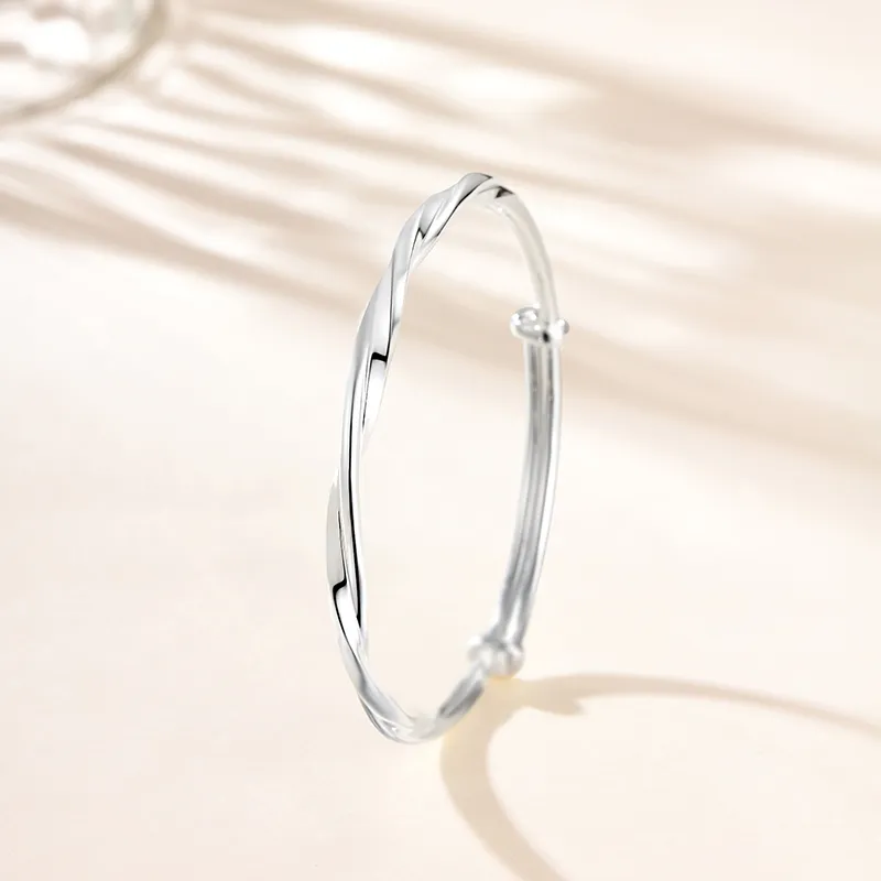 Bear Silversmith High Content Sterling Silver Sterling Silver Bangle Women's-2