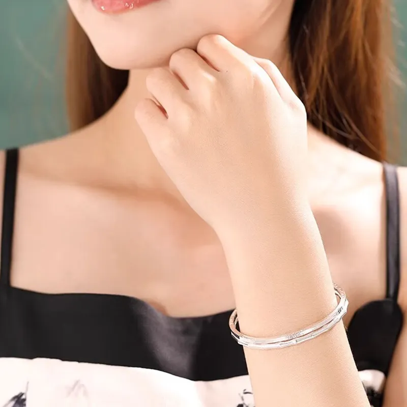 Bear Silversmith 999 Fine Silver Sterling Silver Bangle Women's-3