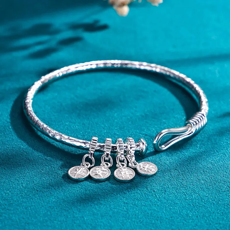 Bear Silversmith 999 Fine Silver Sterling Silver Bangle Women's-1