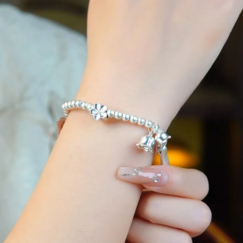 Bear Silversmith 999 Fine Silver Sterling Silver Bangle Women's-3