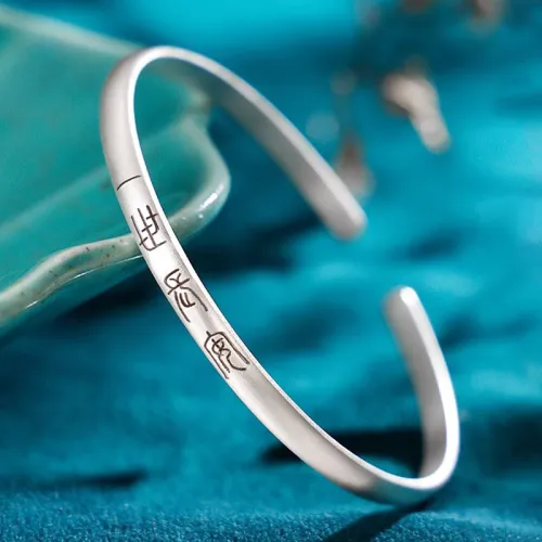 Bear Silversmith 999 Fine Silver Sterling Silver Bangle Women's