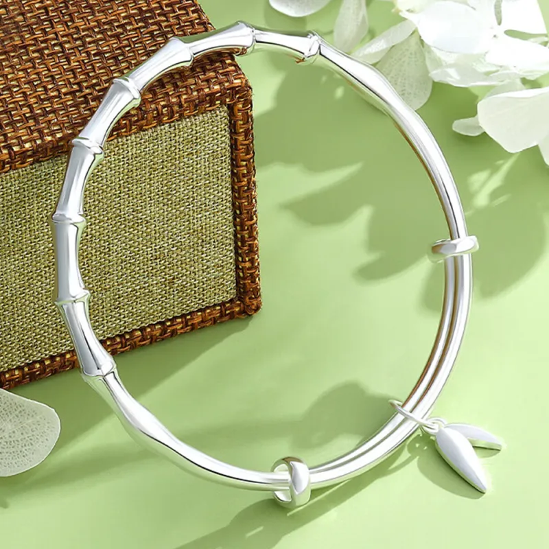 Bear Silversmith 999 Fine Silver Sterling Silver Bangle Women's-3