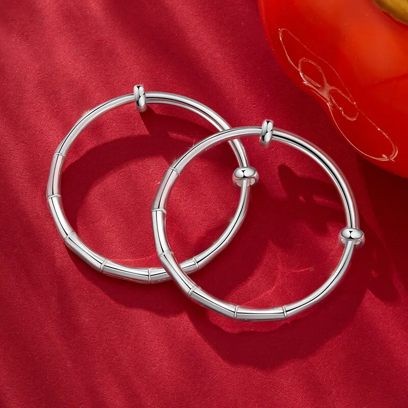 Bear Silversmith High Content Sterling Silver Sterling Silver Bangle Women's-2