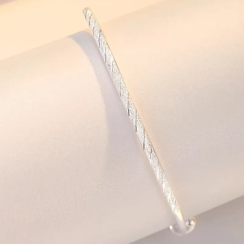 Bear Silversmith 999 Fine Silver Sterling Silver Bangle Women's-3