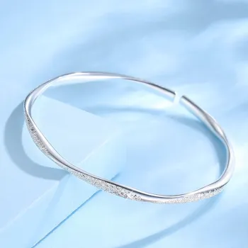 Bear Silversmith 999 Fine Silver Sterling Silver Bangle Women's