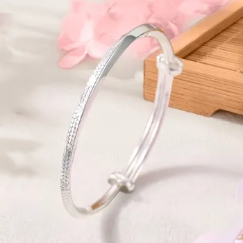 Bear Silversmith 999 Fine Silver Sterling Silver Bangle Women's