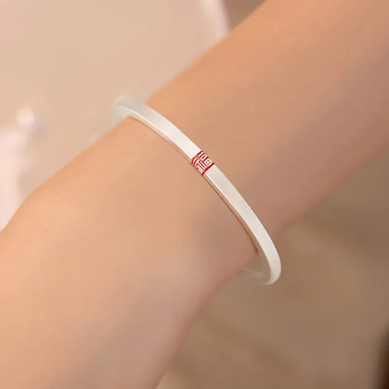 Bear Silversmith 999 Fine Silver Sterling Silver Bangle Women's-4