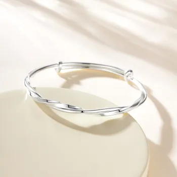 Bear Silversmith High Content Sterling Silver Sterling Silver Bangle Women's