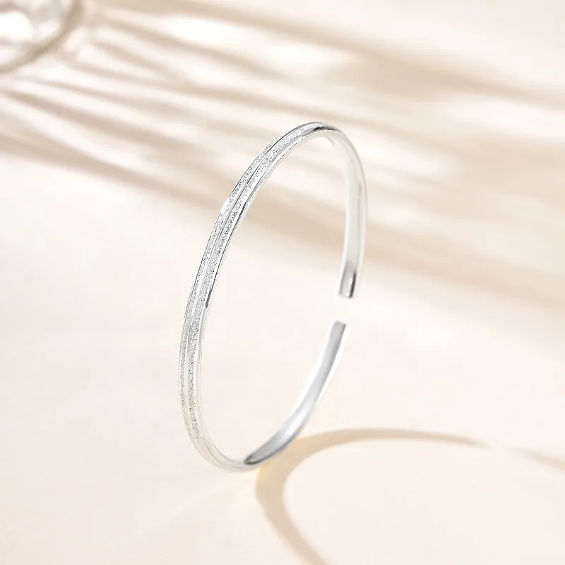 Bear Silversmith 999 Fine Silver Sterling Silver Bangle Women's-2