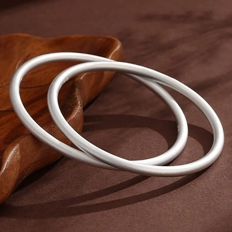 Bear Silversmith 999 Fine Silver Sterling Silver Bangle Women's-2