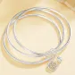 999 Fine Silver Eternal Love Bangle