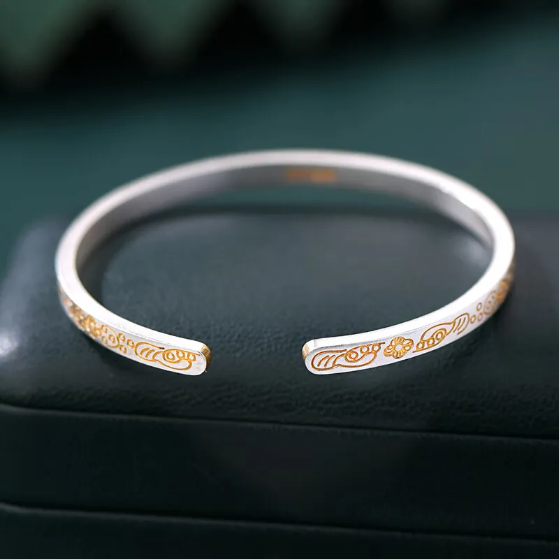 Bear Silversmith 999 Fine Silver Sterling Silver Bangle Women's-2