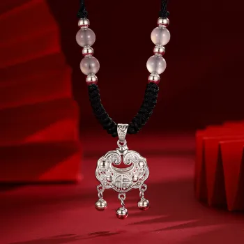 Bear Silversmith High Content Sterling Silver Sterling Silver Necklace Women's