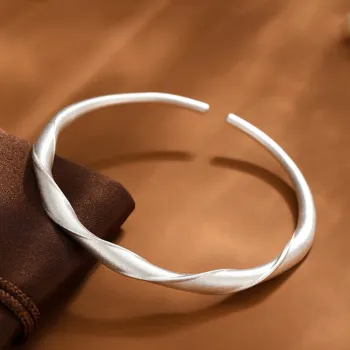 Bear Silversmith 999 Fine Silver Sterling Silver Bangle Women's
