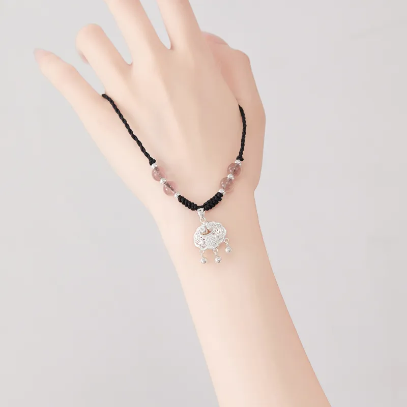 Bear Silversmith Chalcedony Sterling Silver Necklace Women's-5