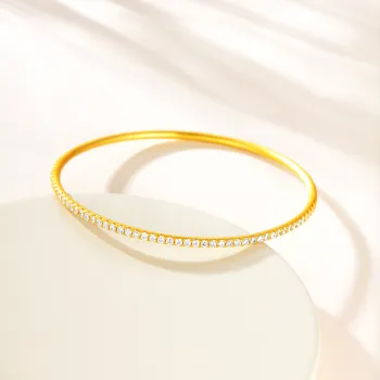 Bear Silversmith 999 Fine Silver Sterling Silver Bangle Women's