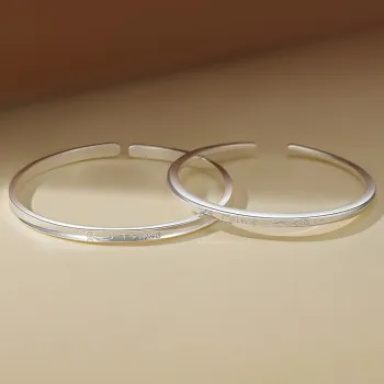 Bear Silversmith 999 Fine Silver Sterling Silver Bangle Unisex