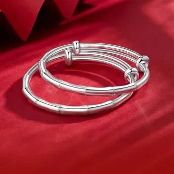 Bear Silversmith High Content Sterling Silver Sterling Silver Bangle Women's